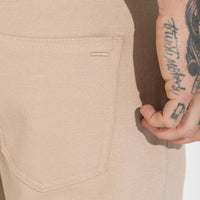 Calça Sarja Moletom Masculina | Travel Collection - Bege Taupe