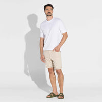 Bermuda Sarja Moletom Masculina | Travel Collection - Bege