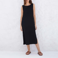 Vestido Midi Viscose - Preto