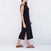 Vestido Midi Viscose - Preto