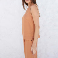 Regata Viscose Feminina - Bege Camel