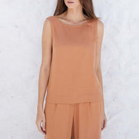 Regata Viscose Feminina - Bege Camel