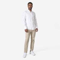 Camisa Linho Manga Longa - Branco
