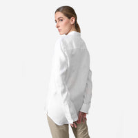 Camisa Linho Manga Longa - Branco