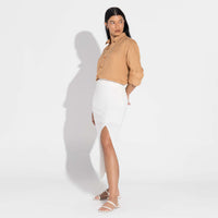 Camisa Linho Manga Longa - Ocre