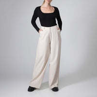 Blusa Canelada Algodão Decote Quadrado Feminina - Preto