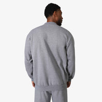 Jaqueta Bomber Moletom Flanelado Masculina - Mescla Escuro