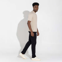 Camiseta Cotton Pima Masculina - Bege Aveia