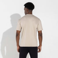 Camiseta Cotton Pima Masculina - Bege Aveia