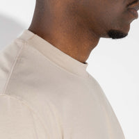 Camiseta Cotton Pima Masculina - Bege Aveia