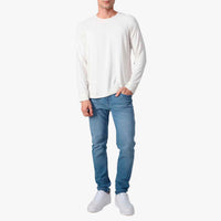 Camiseta Blend Linho Manga Longa Masculina - Natural