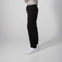 Calça Reta Moletom Flanelada Masculina - Preto