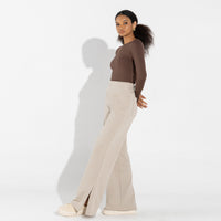 Undershirt Micromodal Manga Longa Feminina - Marrom