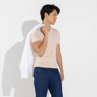 Undershirt Micromodal Masculina - Bege Camel