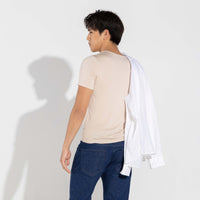 Undershirt Micromodal Masculina - Bege Camel