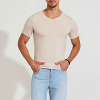 Undershirt Micromodal Masculina - Bege Latté