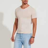 Undershirt Micromodal Masculina - Bege Latté