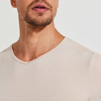 Undershirt Micromodal Masculina - Bege Latté