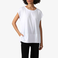 Blusa Algodão Pima Ampla Feminina | Life Collection - Branco