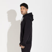 Blusão Moletom Flanelado Capuz - Preto