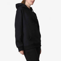 Blusão Moletom Flanelado Capuz - Preto