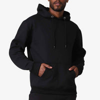 Blusão Moletom Flanelado Capuz - Preto