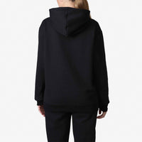 Blusão Moletom Flanelado Capuz - Preto