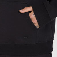 Blusão Moletom Flanelado Capuz - Preto