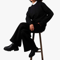 Blusão Moletom Flanelado - Preto