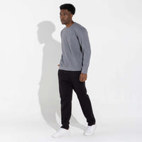 Blusão Moletom Flanelado - Mescla Escuro