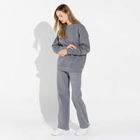 Blusão Moletom Flanelado - Mescla Escuro