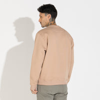 Blusão Moletom Flanelado - Bege Camel