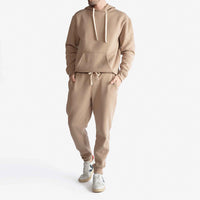 Calça Jogger Moletom Flanelado - Bege Camel