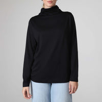 Camiseta Pima Gola Rolê Feminina | Life Collection - Preto