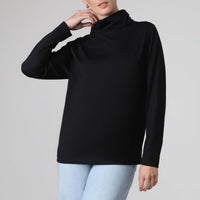 Camiseta Pima Gola Rolê Feminina | Life Collection - Preto