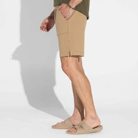 Bermuda Blend Linho Masculina - Bege Pastel