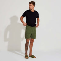 Bermuda Blend Linho Masculina - Verde Figo