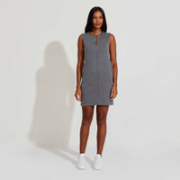 Vestido Curto Suedine - Mescla Escuro