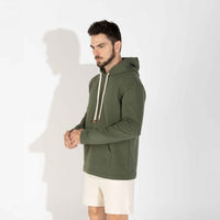 Blusão Moletinho Stretch Linho Masculino - Verde Figo