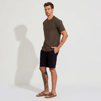 Camiseta Coffee Gola Dupla Masculina - Mocha