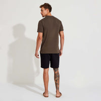 Camiseta Coffee Gola Dupla Masculina - Mocha