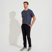 Calça Reta Amarração Masculina - Preto