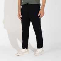 Calça Reta Amarração Masculina - Preto