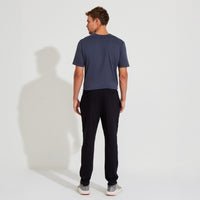 Calça Reta Amarração Masculina - Preto