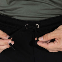 Calça Reta Amarração Masculina - Preto