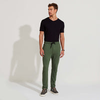 Calça Reta Amarração Masculina - Verde Pinheiro