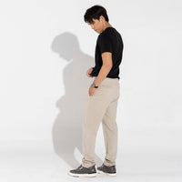 Calça Reta Amarração Masculina - Bege Aveia