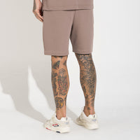 Bermuda Moletom Leve Masculina - Bege Mascavo