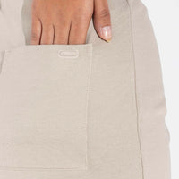 Calça Fenda Lateral Feminina - Bege Aveia