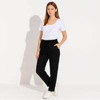 Calça Reta Linho - Preto